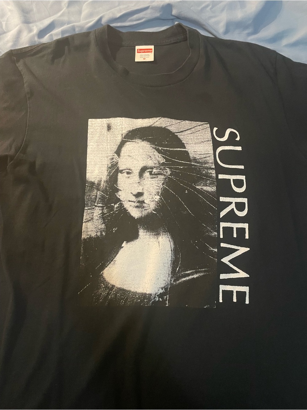 Supreme Mona Lisa Black Graphic Tee